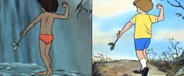 Как Disney использовал одинаковую анимацию для разных мультфильмов