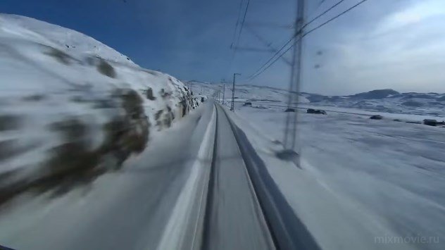Вид из кабины скоростного поезда 720