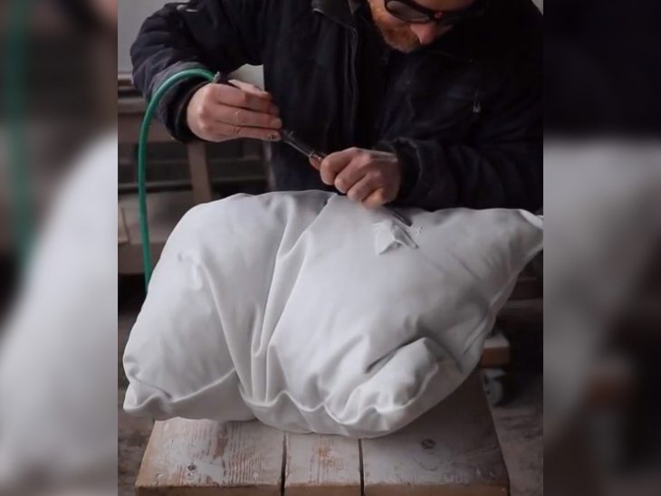 Невероятное произведение искусства из мрамора