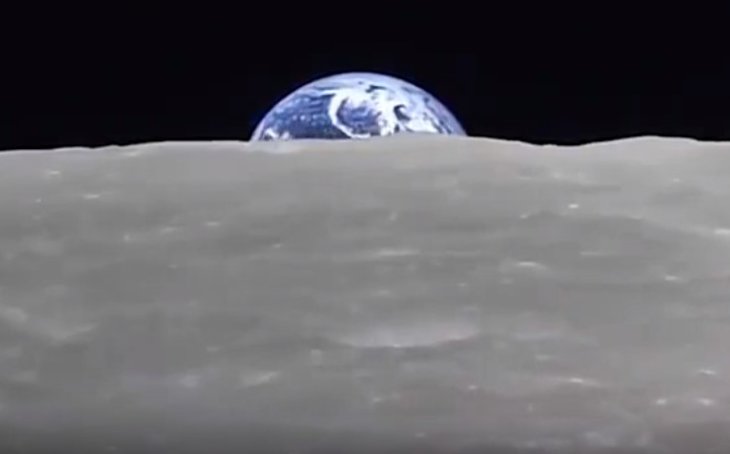 Восход Земли, снятый космическим аппаратом Kaguya