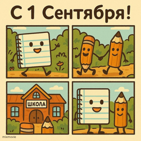 с 1 сентября